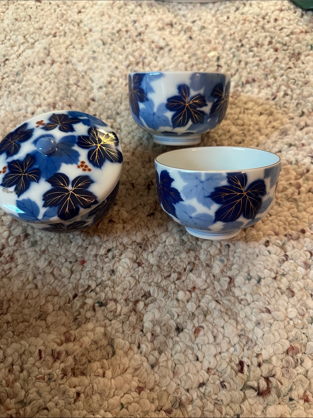 authentic vintage tea set made by Fukagawa Seiji